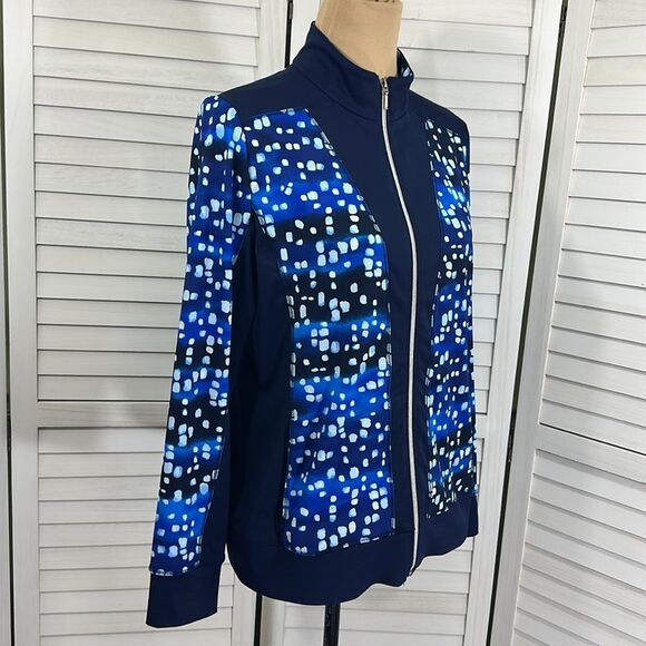 Zenergy By Chico’s Jacket Size 1 (8) Activewear Stretch - Picture 4 of 15